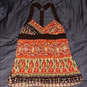 A. Byer Multicolor racerback top